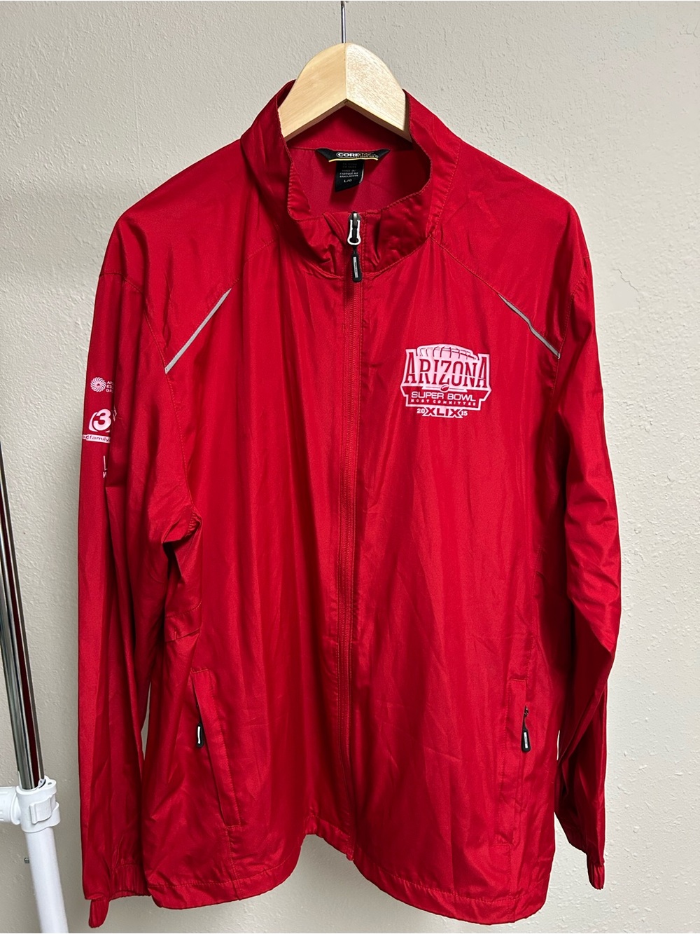 2015 Arizona Super Bowl XLIX Host Committee Windbreaker Jacket L
